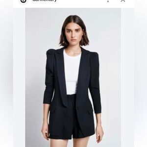 Smythe Black Scrunch Sleeve Blazer Sz 6